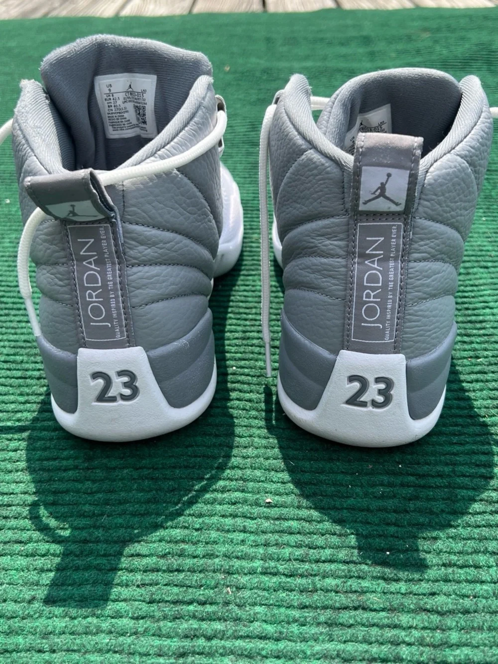 Air Jordan 12 Retro 'Stealth' 2022 Men’s Size 9 MISSING RIGHT INSOLE